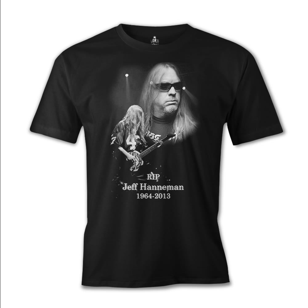 Jeff Hanneman - RIP Siyah Erkek Tshirt