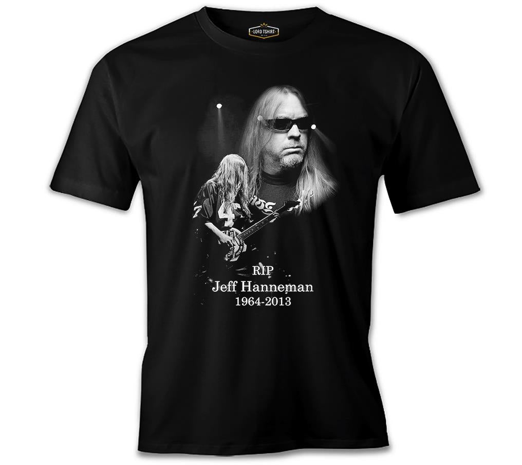 Jeff Hanneman - RIP Siyah Erkek Tshirt