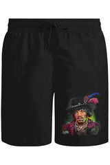 Jimi Hendrix Unisex Siyah Şort