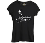 Joe Satriani - Gitar Siyah Kadın Tshirt