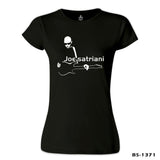 Joe Satriani - Gitar Siyah Kadın Tshirt