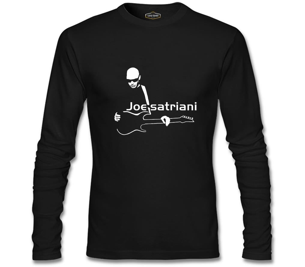 Joe Satriani - Gitar Siyah Erkek Sweatshirt