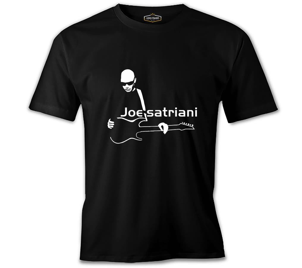 Joe Satriani - Gitar Siyah Erkek Tshirt