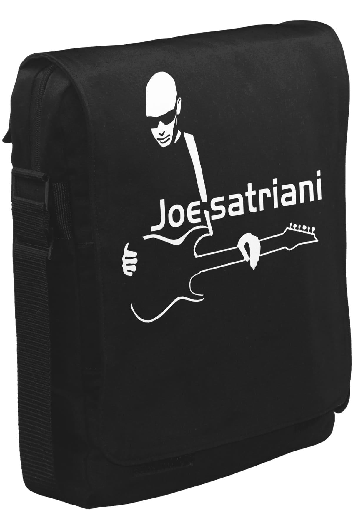 Joe Satriani - Gitar Unisex Siyah Postacı Çanta