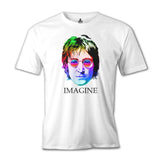 John Lennon - Imagine Beyaz Erkek Tshirt (FIRSAT ÜRÜNÜ)