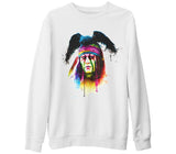 Johnny Beyaz Kalın Sweatshirt