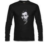 Johnny Depp Siyah Erkek Sweatshirt