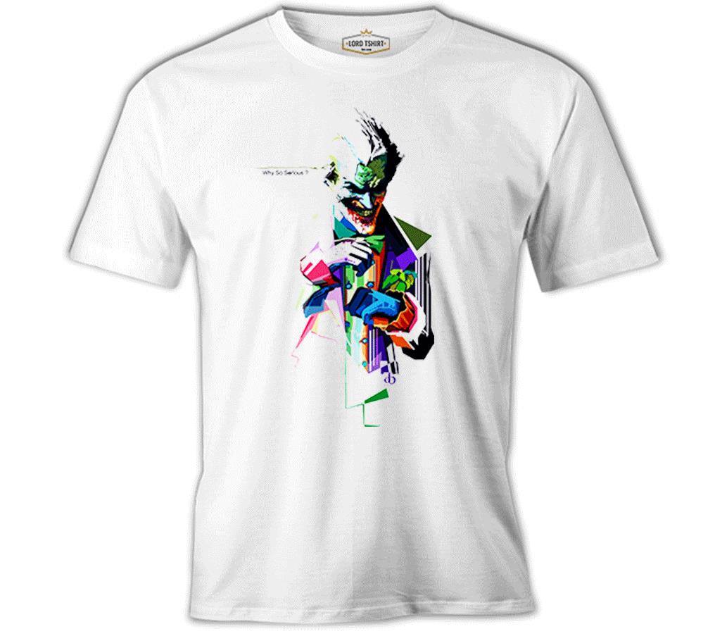 Joker Beyaz Erkek Tshirt