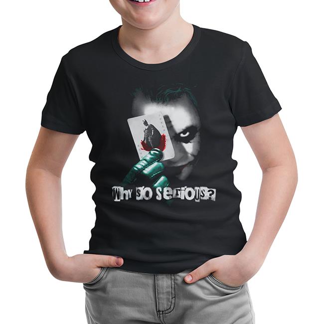 Joker - Cards Black Kids Tshirt