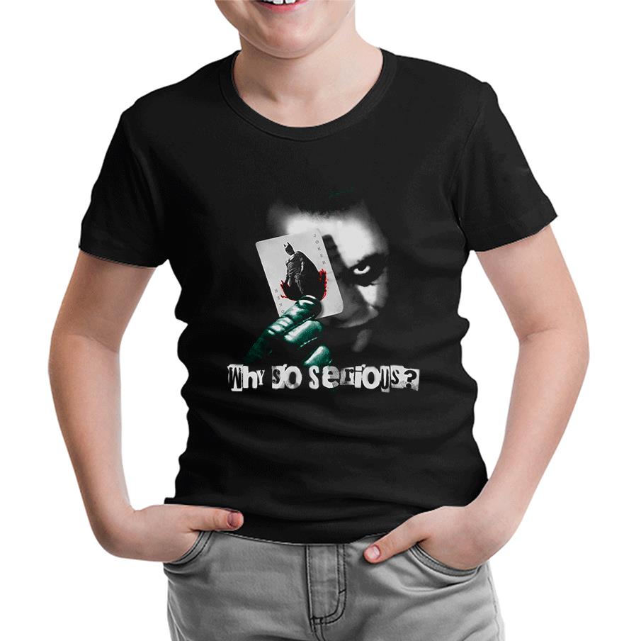 Joker - Cards Siyah Çocuk Tshirt