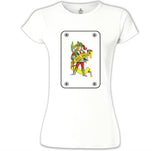 Joker - Game Cards Beyaz Kadın Tshirt