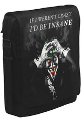 Joker - I'd be Insane Unisex Siyah Postacı Çanta