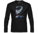 Joker - Never Look Back Siyah Erkek Sweatshirt