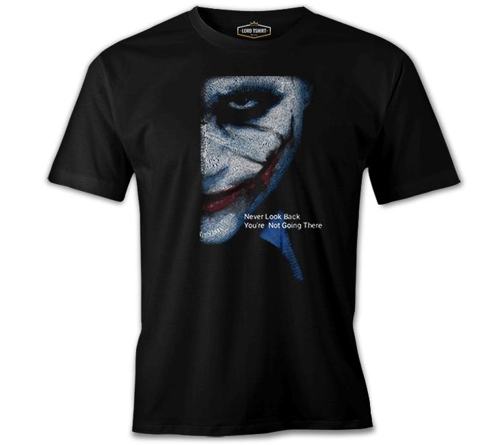 Joker - Never Look Back Siyah Erkek Tshirt