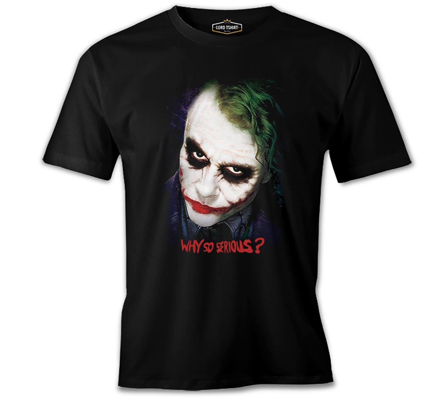 Joker - Serious Siyah Erkek Tshirt
