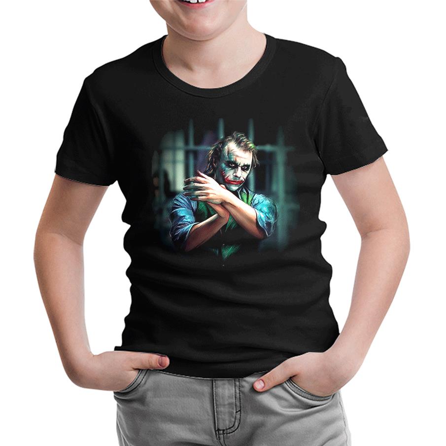 Joker Siyah Çocuk Tshirt