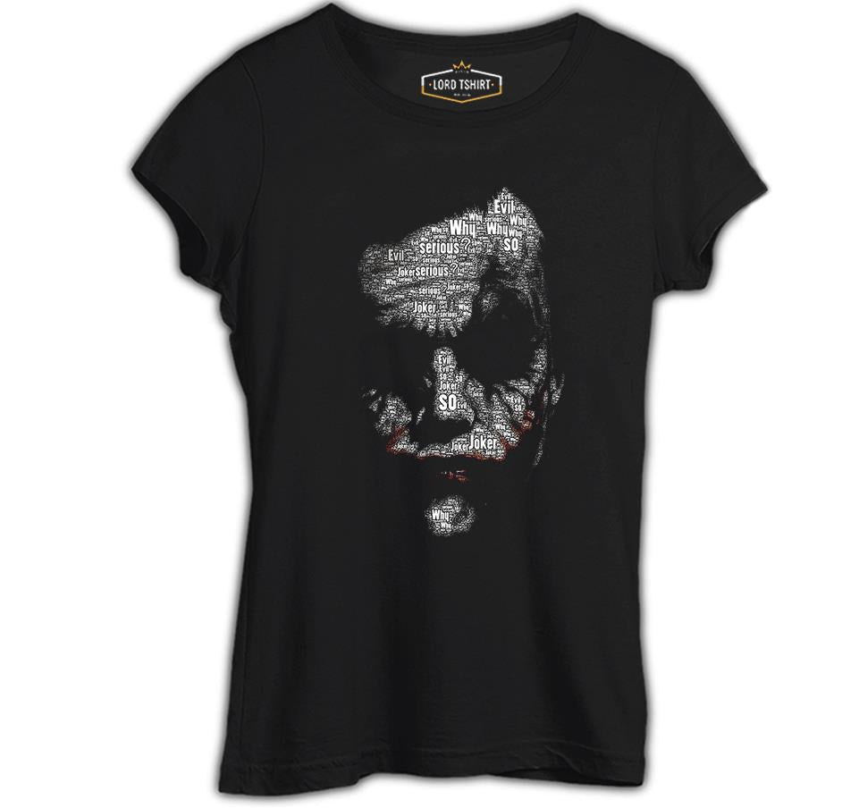 Joker - So Evil Siyah Kadın Tshirt