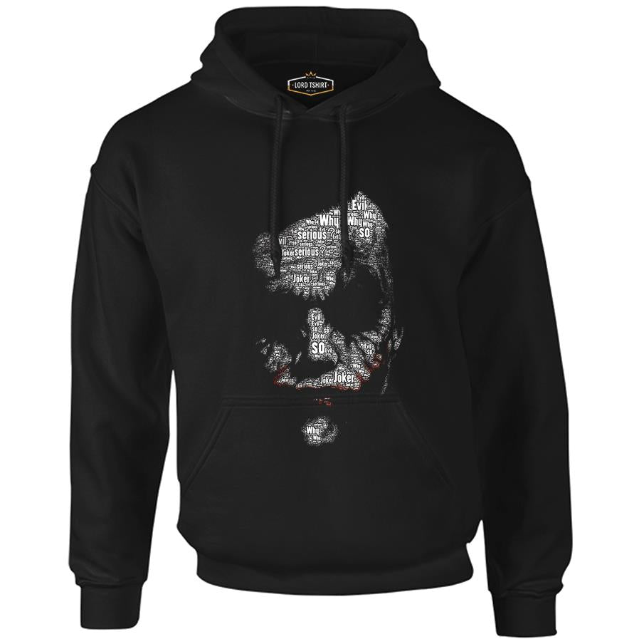 Joker - So Evil Siyah Erkek Fermuarsız Kapşonlu