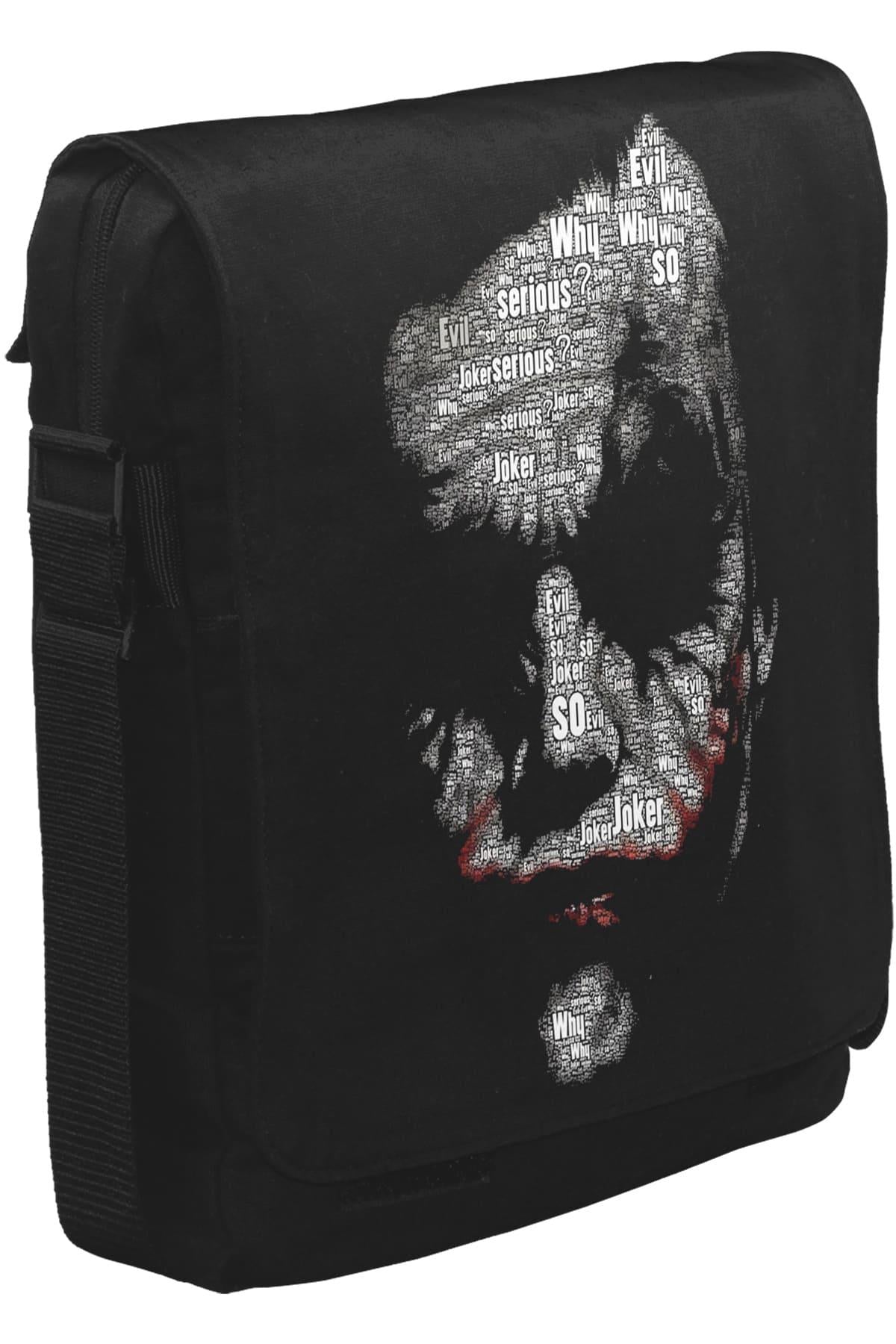 Joker - So Evil Unisex Siyah Postacı Çanta
