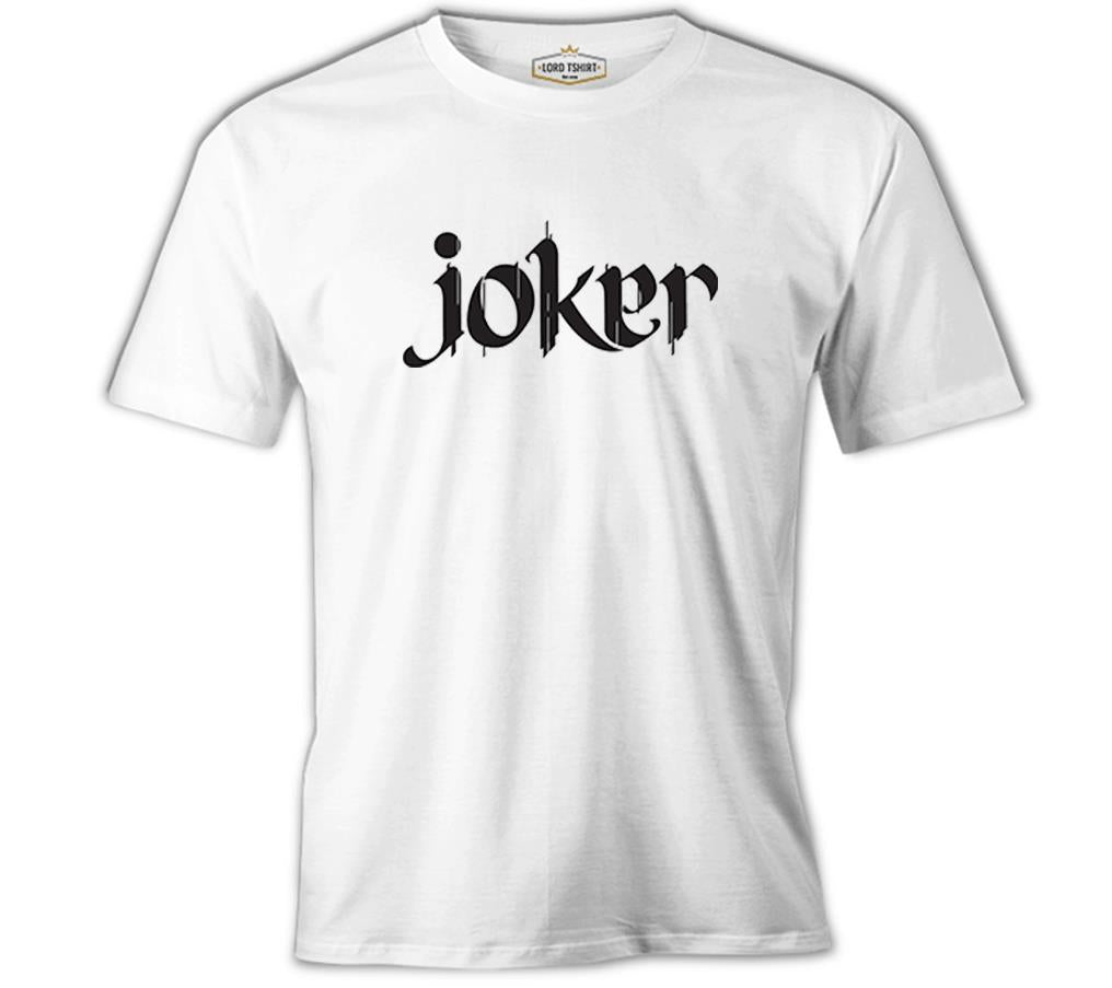 Joker - Write with Calligraphy Beyaz Erkek Tshirt