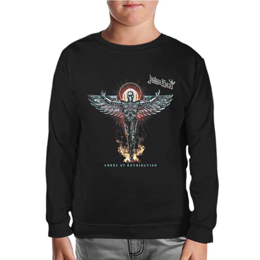 Judas Priest - Angel Siyah Çocuk Sweatshirt