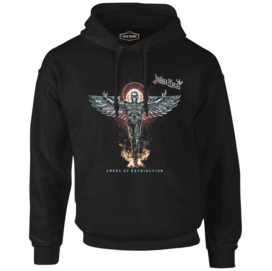 Judas Priest - Angel Black Men's Zipperless Hoodie