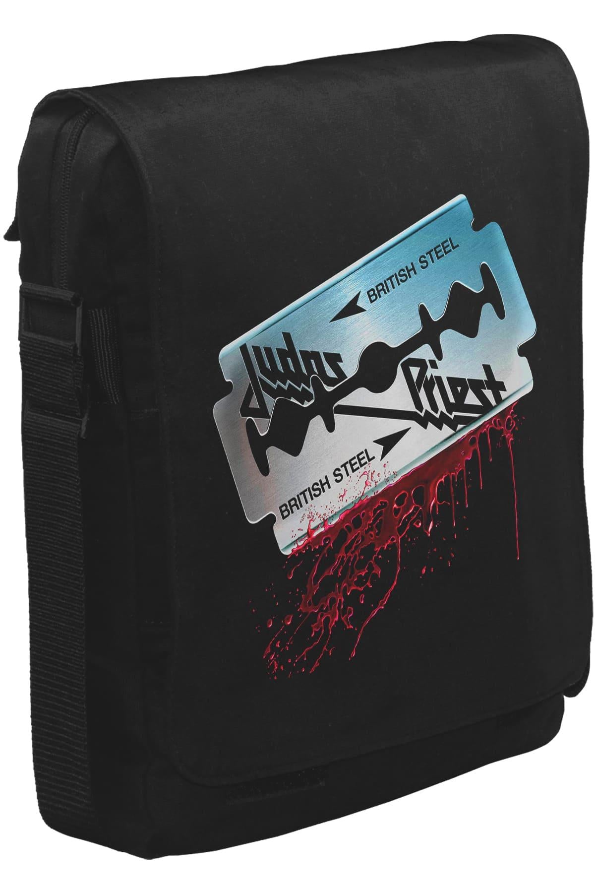 Judas Priest - British Steel Unisex Siyah Postacı Çanta