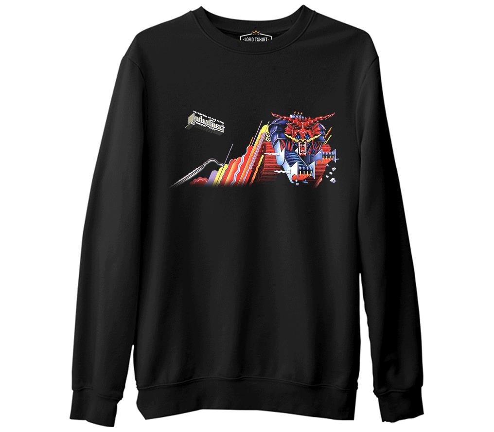 Judas Priest - Defenders of the Faith  Siyah Erkek Kalın Sweatshirt