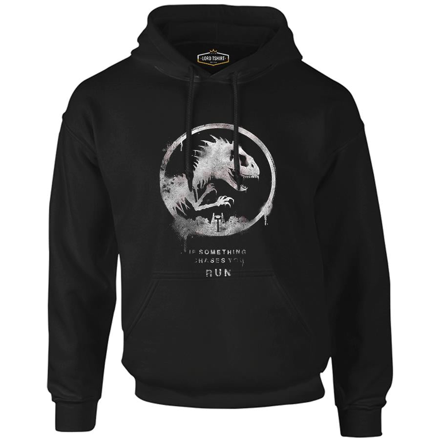 Jurassic Park - Run Black Men's Zipperless Hoodie