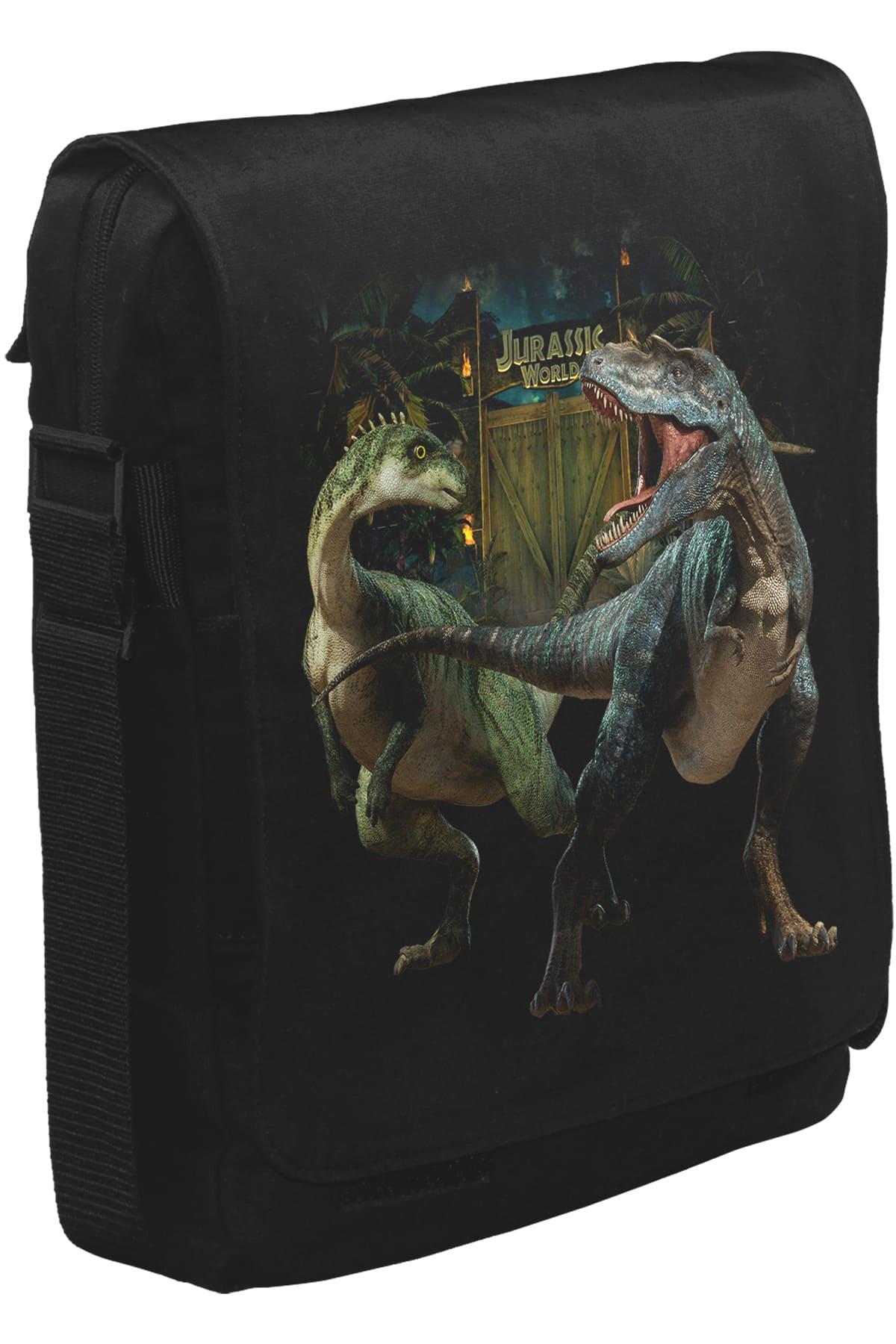 Jurassic World II Unisex Siyah Postacı Çanta