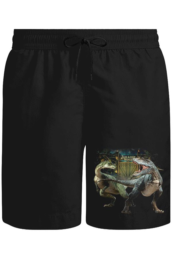 Jurassic World II Unisex Siyah Şort