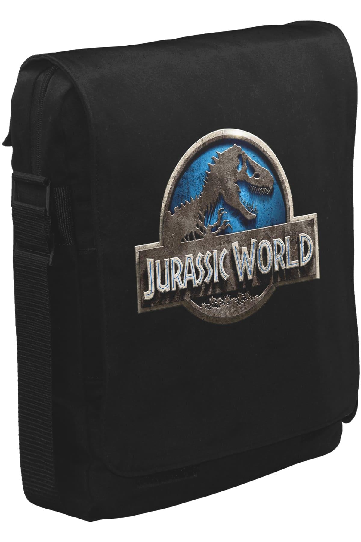 Jurassic World Unisex Siyah Postacı Çanta