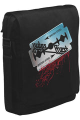 Jusdas Priest - British Steel Unisex Siyah Postacı Çanta