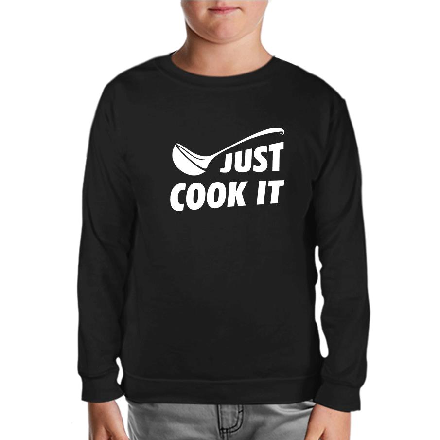 Just Cook It Black Kids Sweatshirt