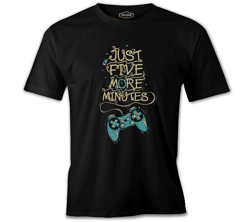 Just Five More Minutes Black Men's Tshirt
