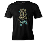 Just Five More Minutes Siyah Erkek Tshirt