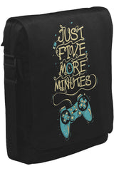 Just Five More Minutes Unisex Siyah Postacı Çanta