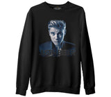 Justin Bieber 2  Siyah Erkek Kalın Sweatshirt