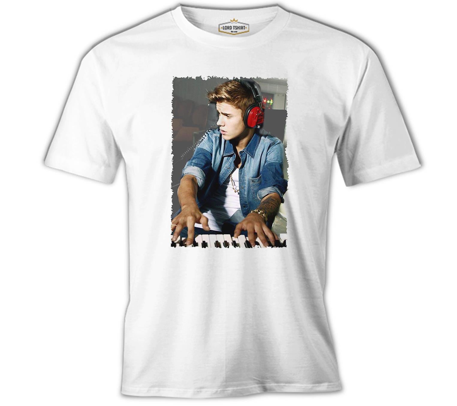 Justin Bieber - Board White Men's Tshirt 