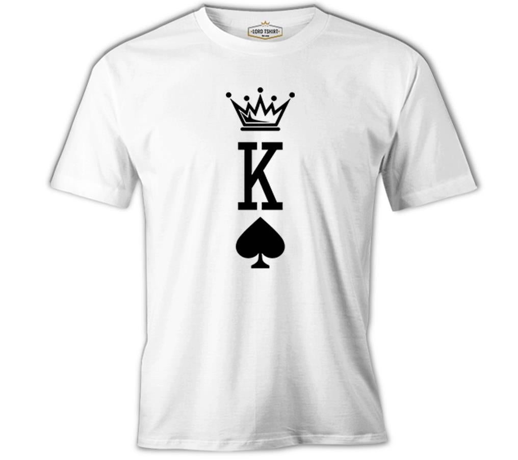 K - The King Beyaz Erkek Tshirt