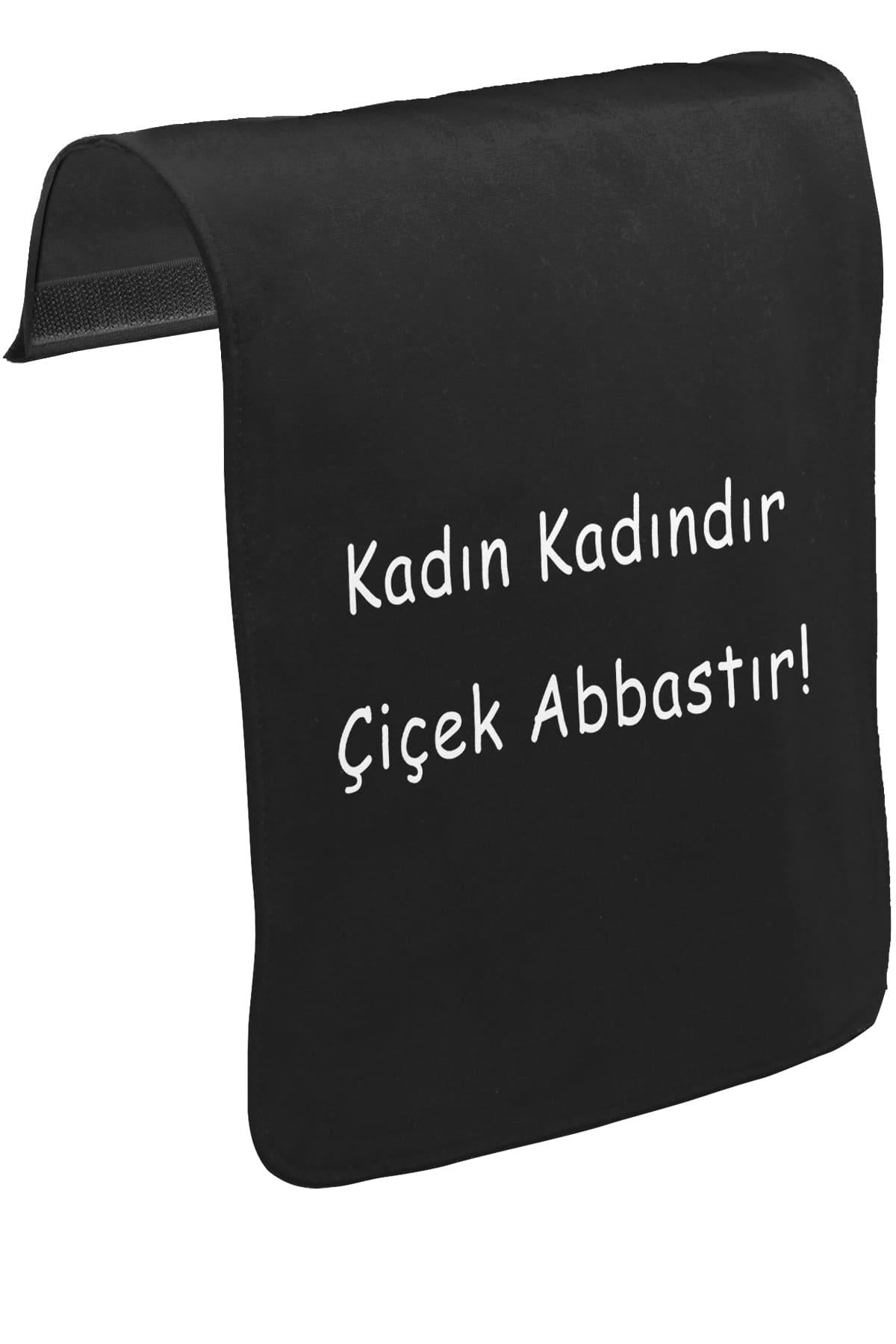 Kadın Kadındır! Unisex Siyah Tak-Çıkar Postacı Çanta Kapağı CK-1258