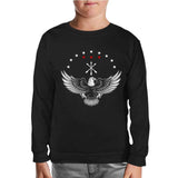 Caucasian Adige Flag Karta Black Kids Sweatshirt