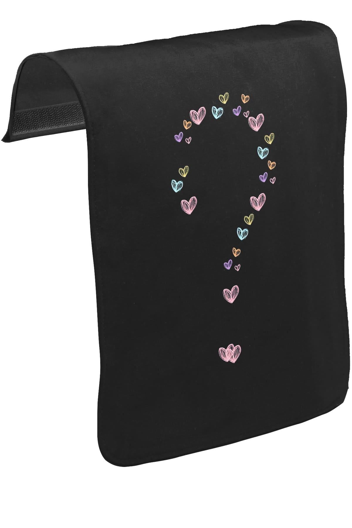 Heart Question Mark Unisex Black Snap-On Messenger Bag Cover CK-1667 