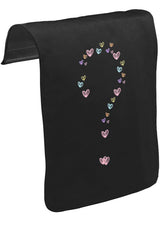 Heart Question Mark Unisex Black Snap-On Messenger Bag Cover CK-1667 