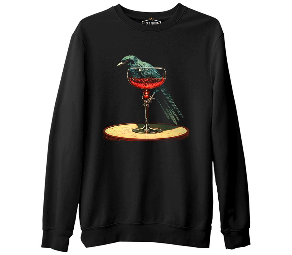 Blood and Crow Black Men's Thick Sweatshirt 