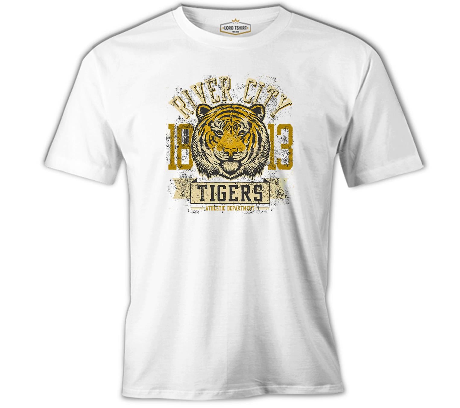 Tiger - Eighteen White Men's Tshirt 