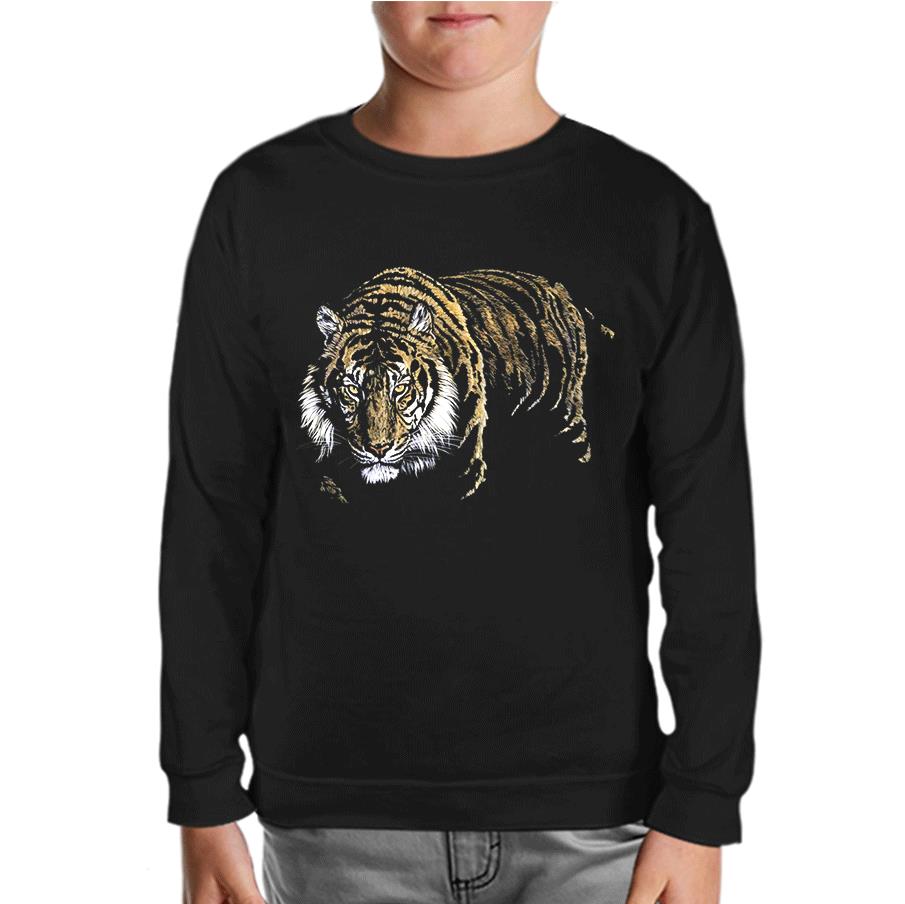 Tiger Black Kids Sweatshirt