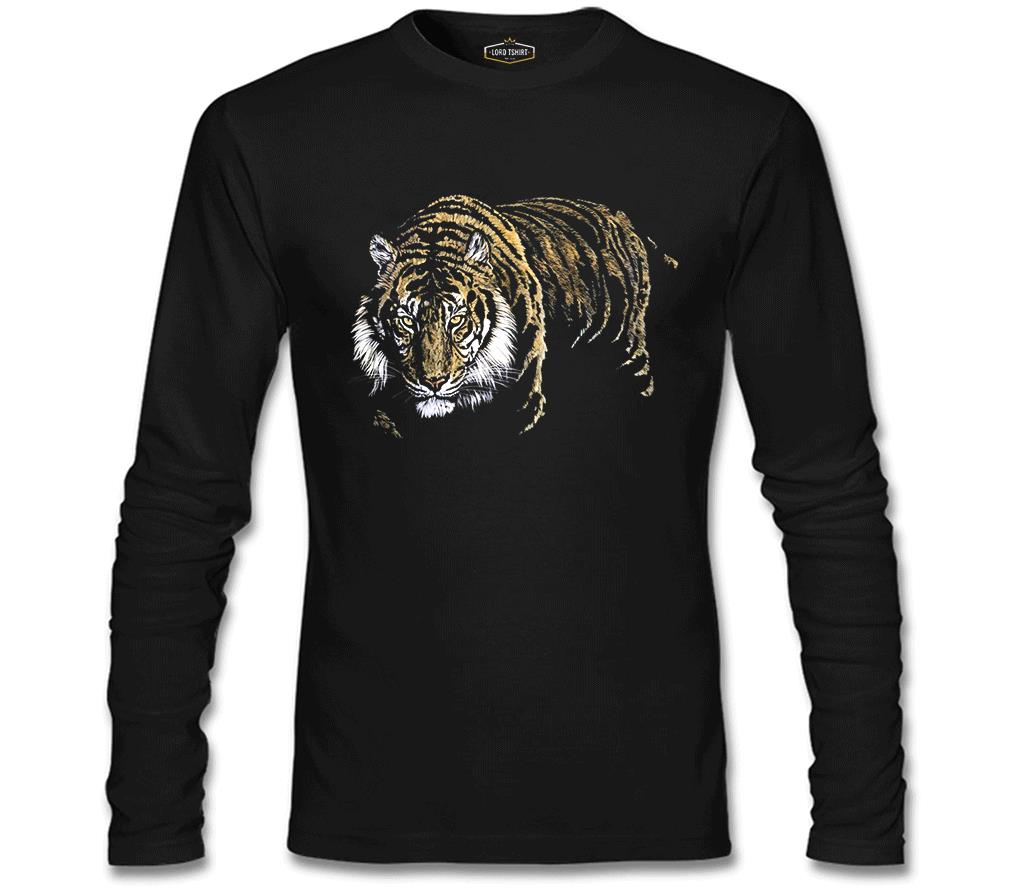 Kaplan Siyah Erkek Sweatshirt