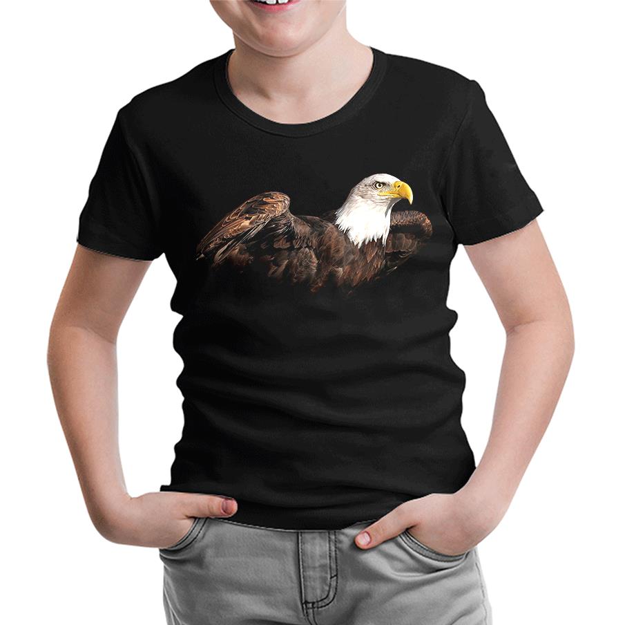 Kartal 2 Siyah Çocuk Tshirt