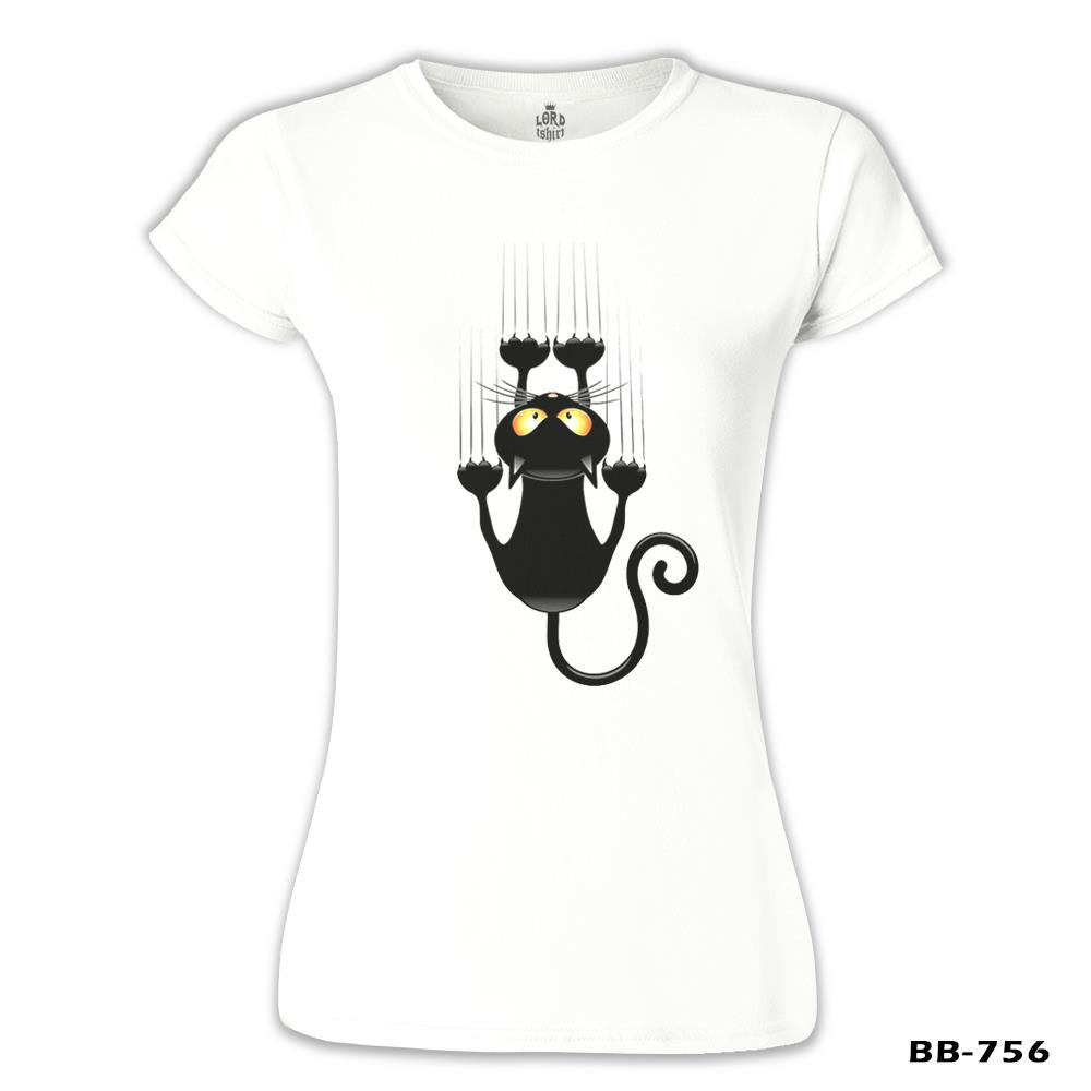 Cat - Scratch White Women's Tshirt